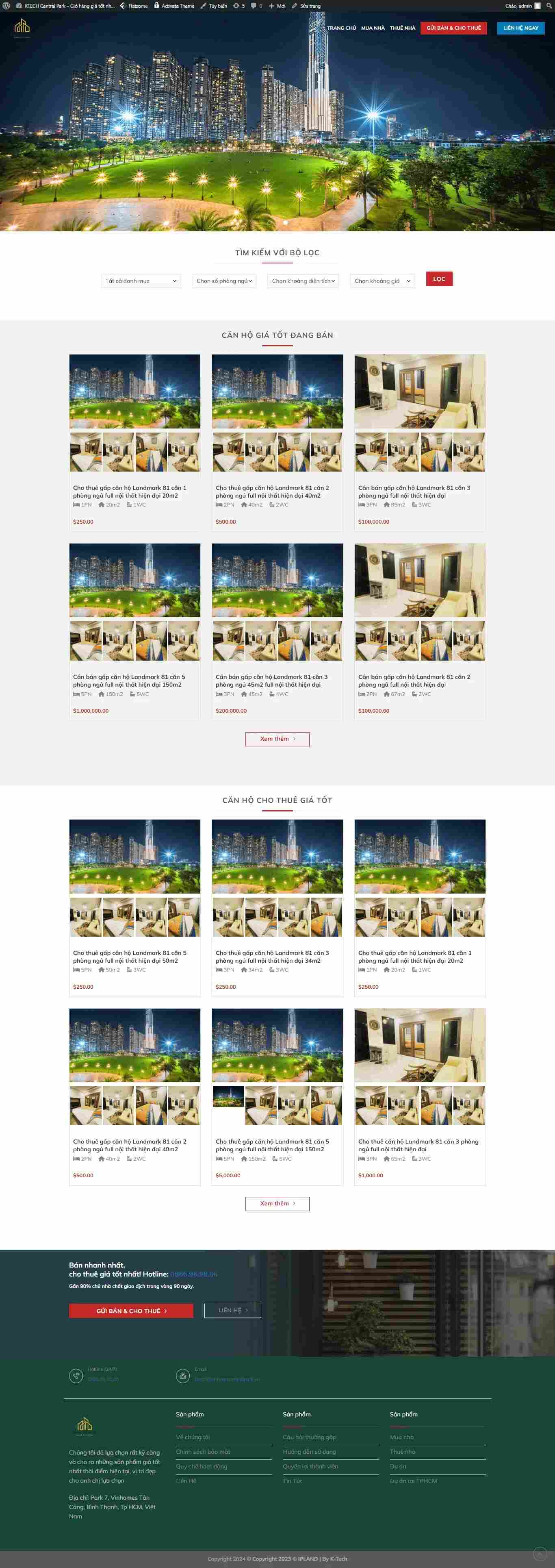 Website vinhome center park