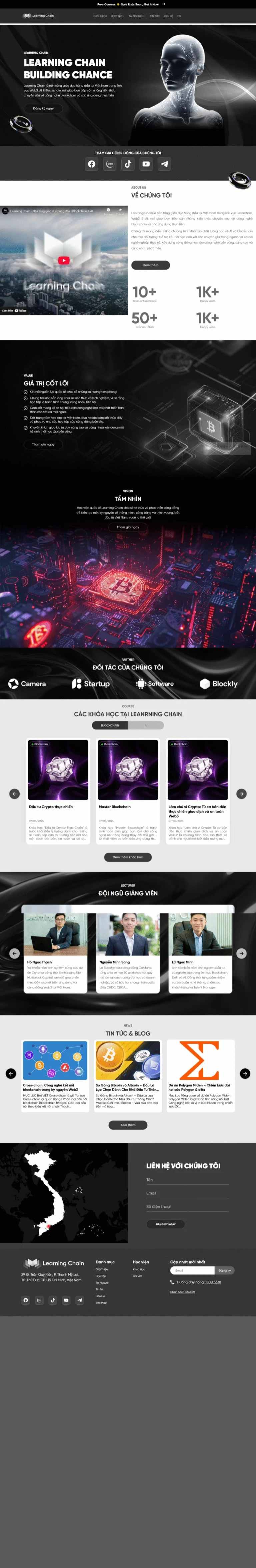 Website giao dục blockchain
