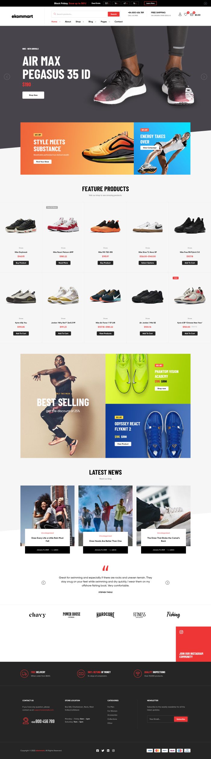 Website thương mại điện tử – ekommart